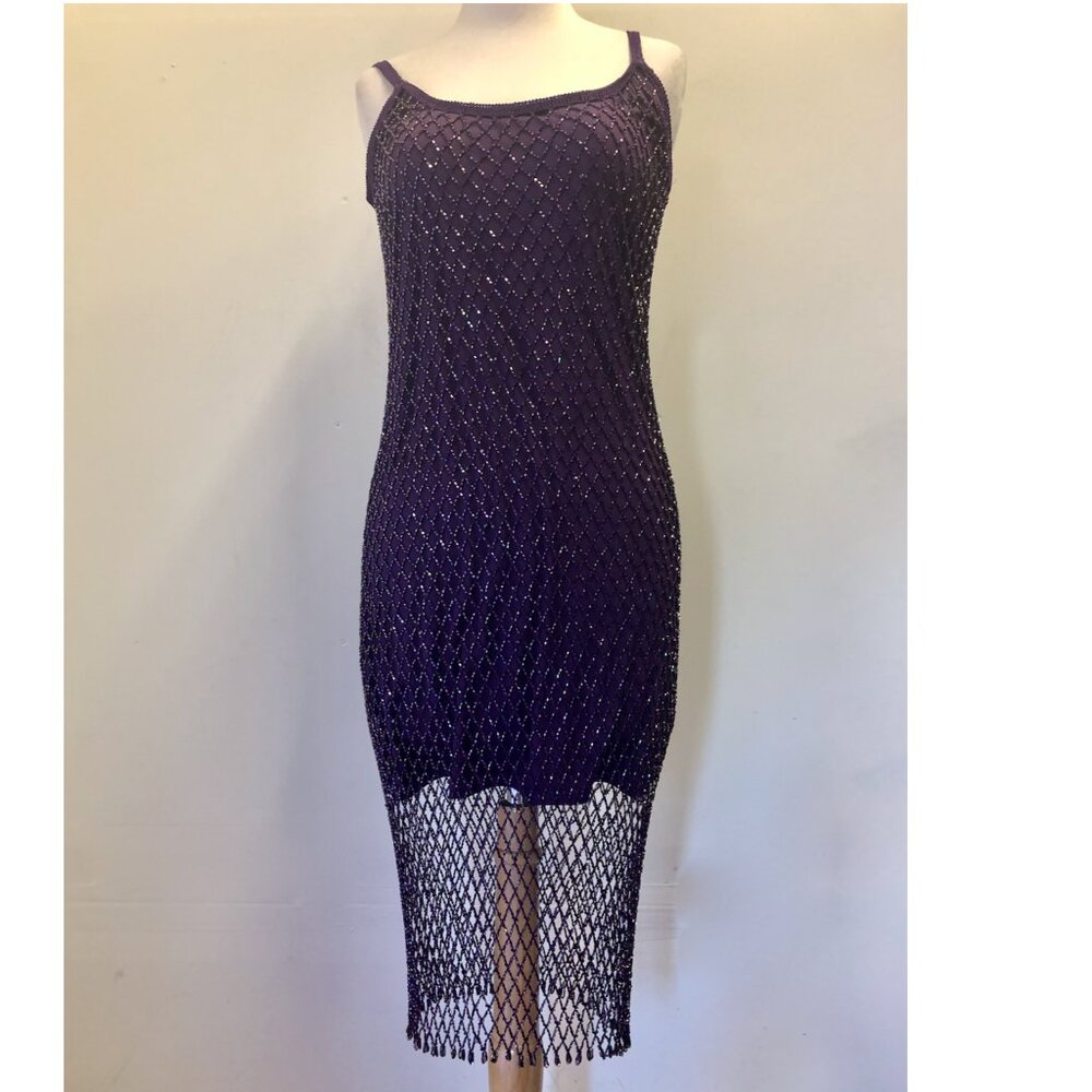 Kroshetta By Papillon Purple Hand Beaded Dress